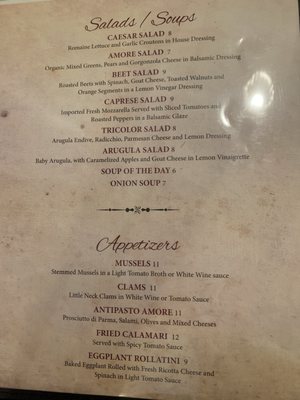 Menu photo 7 Amore Restaurant Levittown, PA