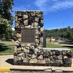Lions Park - Luv the big ole L stone sign. Loins Park was dedicated in 1968 by the Placerville Loin's Club.