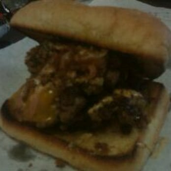 Neon Pig - Smash burger on chibata bun - Butcher Near Me - Tupelo, Mississippi Neon Pig - Smash burger on chibata bun - Butcher Near Me - Tupelo, Mississippi