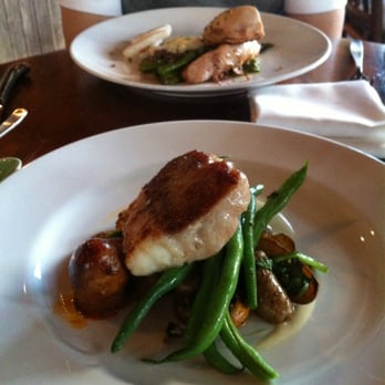 River Café - My over-priced-suppossed-to-be-mind-blowing-cod-but-wasn't-so-mind-blowing dish. - Canadian (New) Near Me - Calgary, Alberta