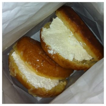 Marie's Donuts - Chocolate and original glaze with whip cream - Donuts Near Me - Sacramento, California Marie's Donuts - Chocolate and original glaze with whip cream - Donuts Near Me - Sacramento, California