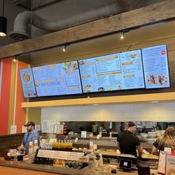 Zoes Kitchen - Clean and easy to read scrumptious Mediterranean menu!