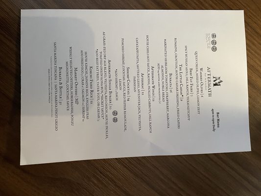 Menu photo 4 Aftermath Phoenix, AZ