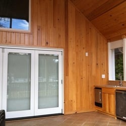 Clear coat wood and white trim