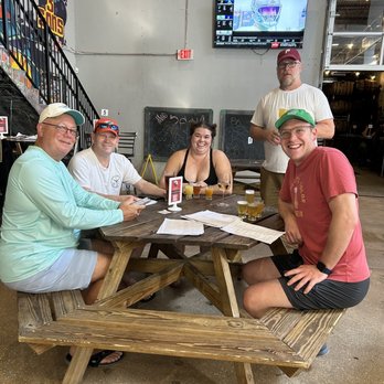 3 Sons Brewing - The gang trying the flights - Breweries Near Me - Dania Beach, Florida