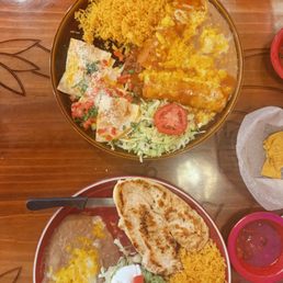 Wednesday special - quesadillas and enchiladas. Wednesday special - quesadillas and enchiladas.