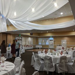Ceiling and Chairs decorated by Martha's!