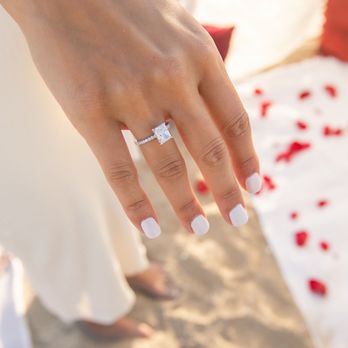 Golden String - Custom made radiant cut diamond - Jewelry Near Me - Los Angeles, California