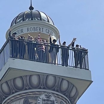 Onward Adventures - This was a fun group that climbed the 164 stairs to the top Astoria Column. - Bus Tours Near Me - Astoria, Oregon Onward Adventures - This was a fun group that climbed the 164 stairs to the top Astoria Column. - Bus Tours Near Me - Astoria, Oregon