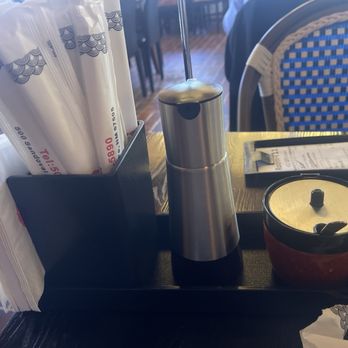 Dumpling Cafe - Condiment and Utensils (Soy Sauce / Chili Sauce) - Dim Sum Near Me - Santa Fe, New Mexico