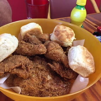 Terra-Fried Chicken - My lunch! Chicken, Fried Okra and Mustard Greens w/ Homemade biscuits and fresh brewed iced tea! - American Near Me - Arcadia, Florida Terra-Fried Chicken - My lunch! Chicken, Fried Okra and Mustard Greens w/ Homemade biscuits and fresh brewed iced tea! - American Near Me - Arcadia, Florida