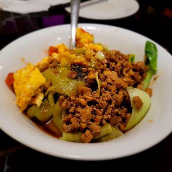 Joojak Restaurant - Handmade spinach biang biang noodle - Chinese Near Me - Vancouver, British Columbia