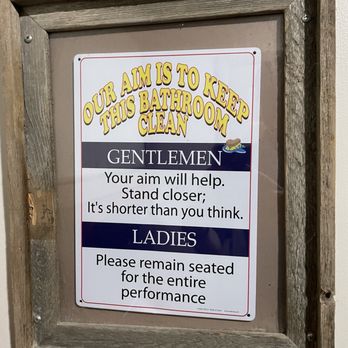 Deet's BBQ - Awesome bathroom sign, clean as well - Barbeque Near Me - Maumee, Ohio