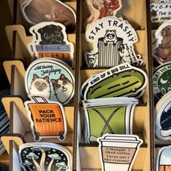 Island Books - Loads of stickers for sale