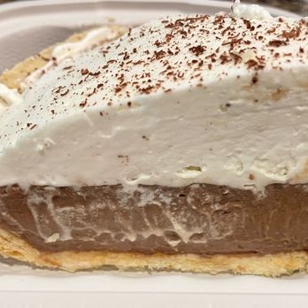 The Original Hick'ry Pit - Chocolate Cream Pie - Slice - New American Near Me - Walnut Creek, California The Original Hick'ry Pit - Chocolate Cream Pie - Slice - New American Near Me - Walnut Creek, California