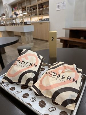 Modern Bread and Bagel by null