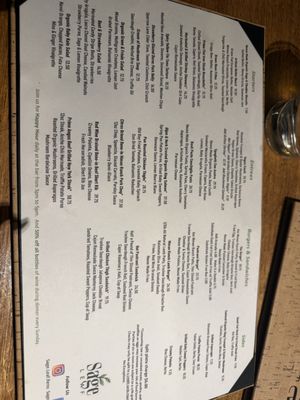 Menu photo 5 Sage Leaf Reno, NV