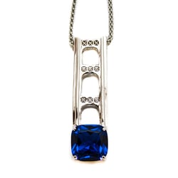 Gold Mine Jewelry & Custom Designs - The majestic sterling silver tower, a homage to the Great Lakes. Pendant measures approximately 2" tall x 1/2" wide.