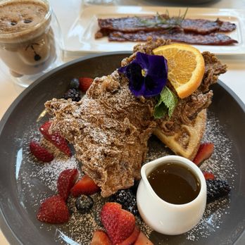 The Royale - Chicken Waffle, Royale Bacon, Mocha - Breakfast & Brunch Near Me - Pleasant Hill, California The Royale - Chicken Waffle, Royale Bacon, Mocha - Breakfast & Brunch Near Me - Pleasant Hill, California