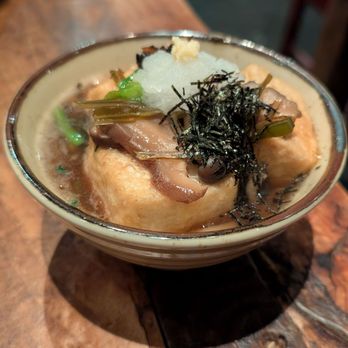 Kingyo - Truffle agedashi tofu -- not much truffly - Japanese Near Me - Vancouver, British Columbia