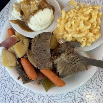 The Shiny Diner - Homemade Pot Roast with Carrots and Potatoes. Sooo good! - Diners Near Me - Raleigh, North Carolina