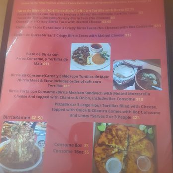 Birrieria La Cabaña - Menu's - Mexican Near Me - Fort Wayne, Indiana