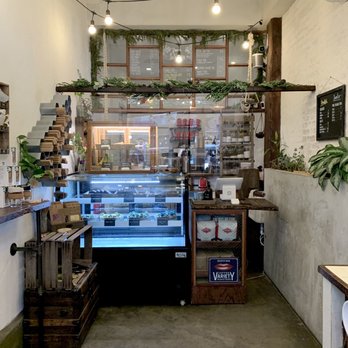 Urban Backyard - Urban Backyard's counter & succulent cupcake display case. - Coffee & Tea Near Me - New York, New York Urban Backyard - Urban Backyard's counter & succulent cupcake display case. - Coffee & Tea Near Me - New York, New York