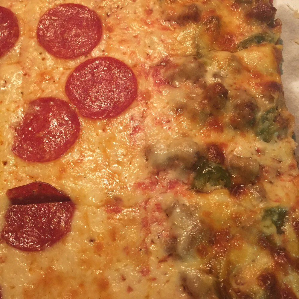 Villa Brunetti Banquets - Half pepperoni/half sausage and jalepenos - Caterers Near Me - Franklin Park, Illinois Villa Brunetti Banquets - Half pepperoni/half sausage and jalepenos - Caterers Near Me - Franklin Park, Illinois