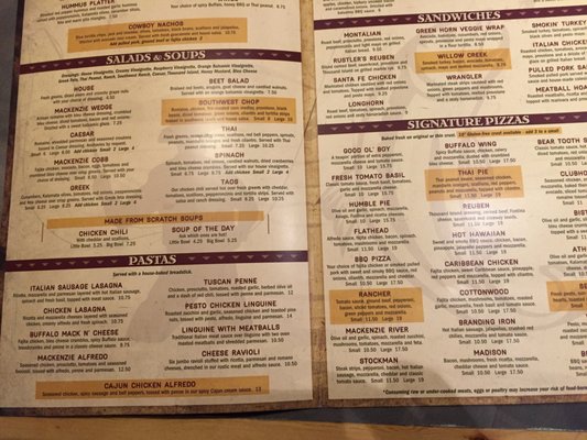 Menu photo 4 MacKenzie River Pizza Co. Helena, MT