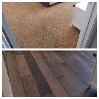 Nielson Fine Floors - Before (top) and after (bottom) - Flooring Near Me - Lincoln, California Nielson Fine Floors - Before (top) and after (bottom) - Flooring Near Me - Lincoln, California