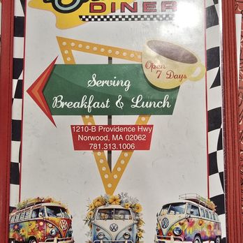 The Sixties Diner - menu inside - Diners Near Me - Norwood, Massachusetts The Sixties Diner - menu inside - Diners Near Me - Norwood, Massachusetts