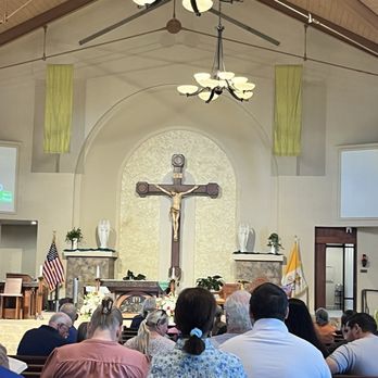 St Frances X Cabrini Church - Altar view from back pew - Churches Near Me - Yucaipa, California St Frances X Cabrini Church - Altar view from back pew - Churches Near Me - Yucaipa, California