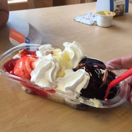 Where's the cherry and whipped cream? Is this really there banana split now?? Where's the cherry and whipped cream? Is this really there banana split now??