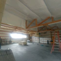 A+ Quality Insulation - Garage/ Shop Insulation w/ White lamtec