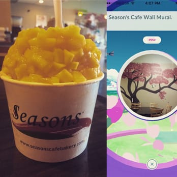 My Seasons Cafe - Mango shaved ice pokestop inside the cafe with constant lure. Can I move in? - Vietnamese Near Me - Pinellas Park, Florida