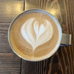 Heart latte love