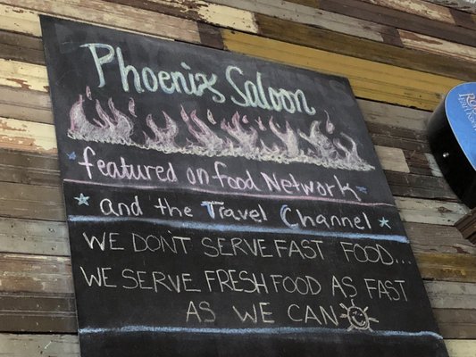 Menu photo 4 Phoenix Saloon New Braunfels, TX