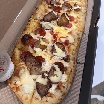 &pizza - White pizza with pepperoni and sausage added. - Vegan Near Me - Alexandria, Virginia &pizza - White pizza with pepperoni and sausage added. - Vegan Near Me - Alexandria, Virginia