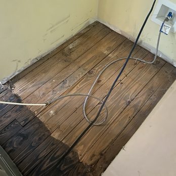 AG Construction - Floors under fridge. - Flooring Near Me