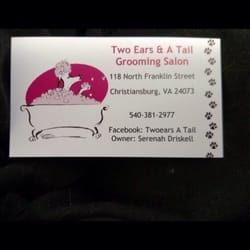 Two Ears & A Tail Groom Salon - Business Card.