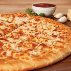 Cheesestix - the perfect side dish to accompany your pizza, lots of cheese and sprinkled with our delicious "fairy dust."