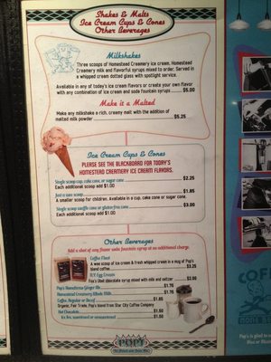 Menu photo 6 Pop's Ice Cream & Soda Bar Roanoke, VA