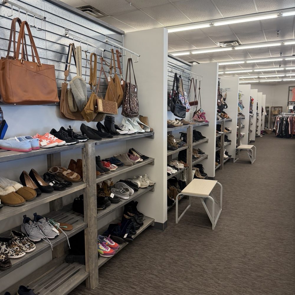 Hope Renewed - Shoe section. Fills the whole wall! - Thrift Stores Near Me - Shakopee, Minnesota
