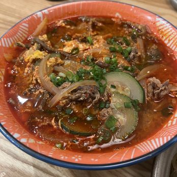 Char'd - Spicy Beef Soup- okay - Korean Near Me - Milwaukee, Wisconsin