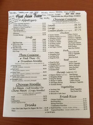 Menu photo 1 Heat Asian Bistro Wheat Ridge, CO Menu photo 1 Heat Asian Bistro Wheat Ridge, CO