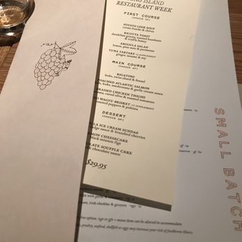 Small Batch - Restaurant week menu - New American Near Me - Garden City, New York