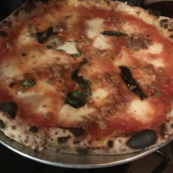 Molto Vino - Margarita pizza with crumbled sausage - Wine Bars Near Me - Babylon, New York