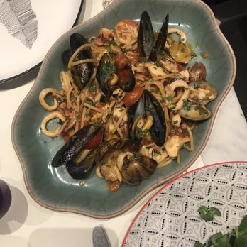 Dilla - Seafood spaghetti - Italian Near Me - Rome, RM Dilla - Seafood spaghetti - Italian Near Me - Rome, RM