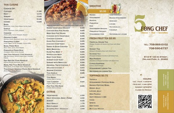Menu photo 1 Five Fong Chef Orland Park, IL