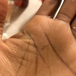 Le Petit Restaurant - This metal piece in my food. Thank God I didn't swallow it.